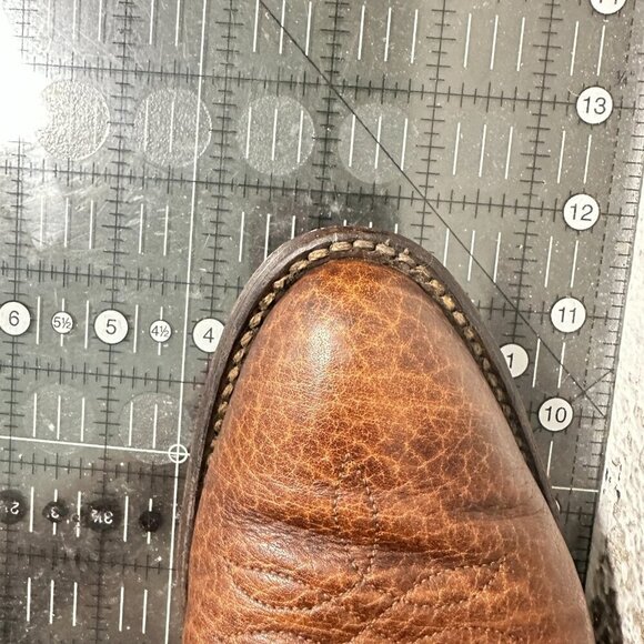 Nocona Men Size 9D Brown Leather Pull On Cowboy Western Boot - Picture 14 of 14